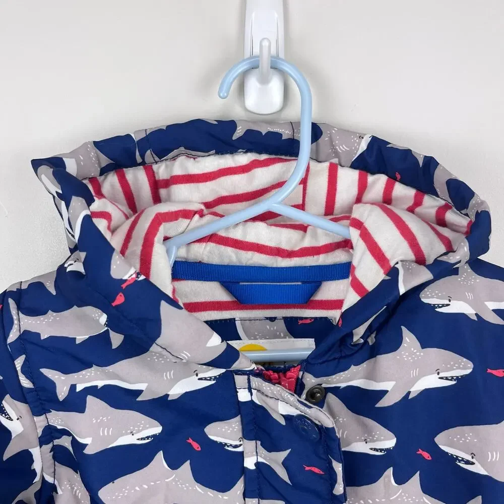 Mini Baby Boden Navy Blue Shark Jacket 3-4